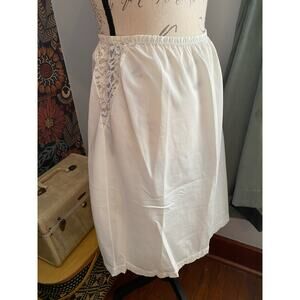 Vintage Half Slip Skirt White Lace